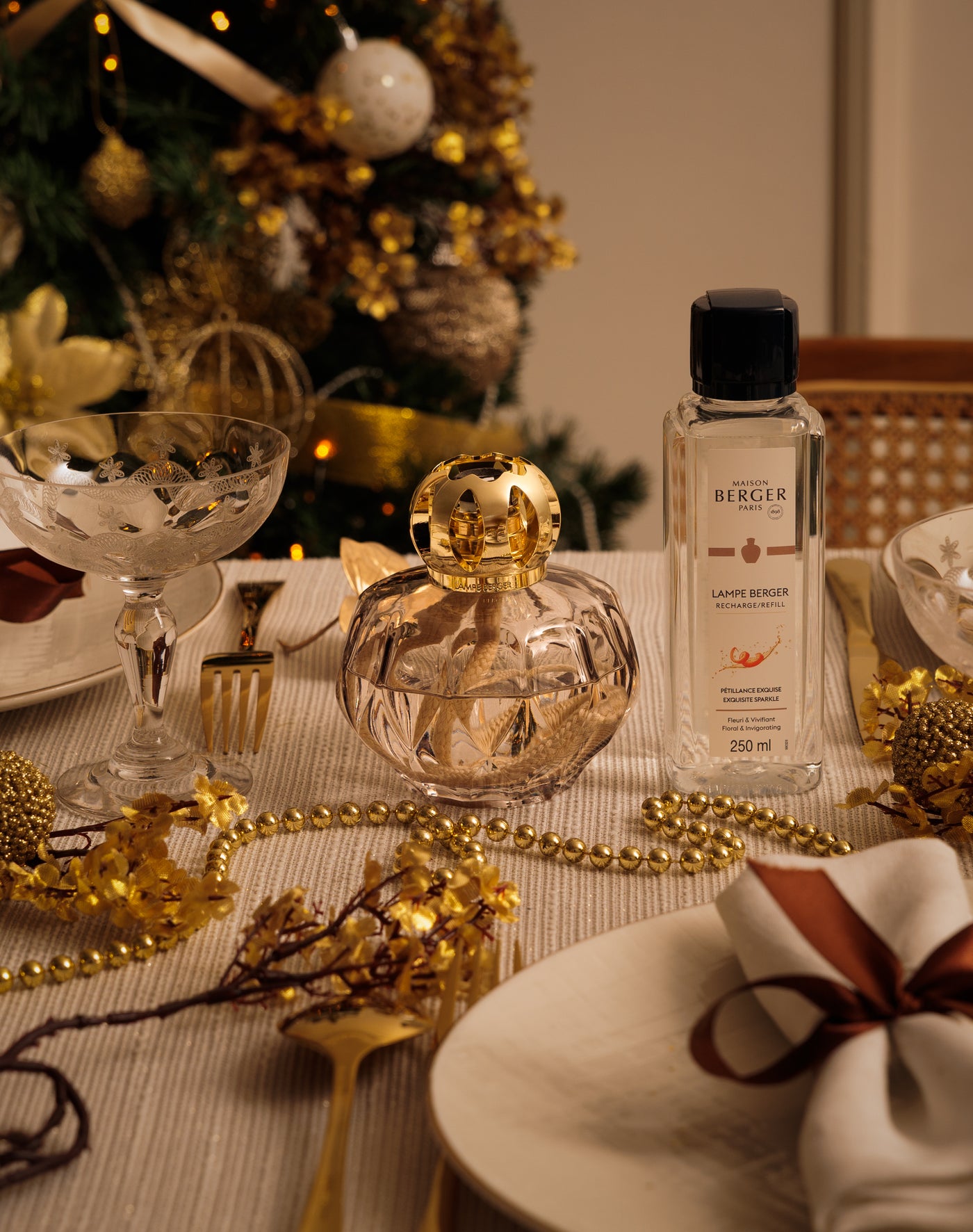 Lampe Berger Giftset Rosalie Grise