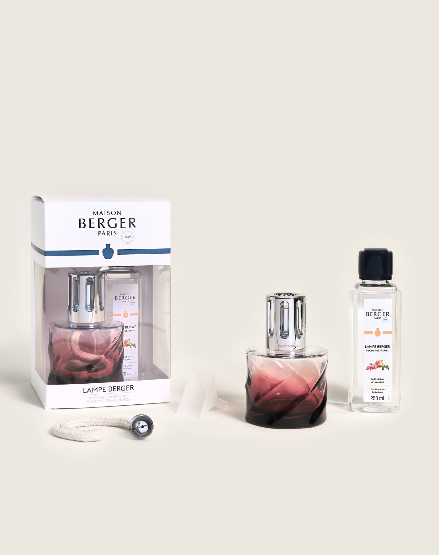 Lampe Berger Giftset Spirale Rouge